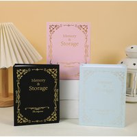 1PC Picture Pockets Gilded Photo Album Book Case Kid Memory Gift Insert Commemorative Album Can Be Used As a Gift