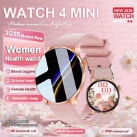 2026New GPS NFC Bluetooth Call Smartwatch Women Watch 4 mini Sport Track Heart Rate Pressure Monitoring Health Smartwatch Ladies