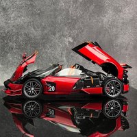 Nowy model samochodu sportowego Pagani Huayra BC Alloy 1/18 Diecast Metal Racing Car Model pojazdu Dźwięk i światło Symulacja Zabawka dla dzieci Prezent