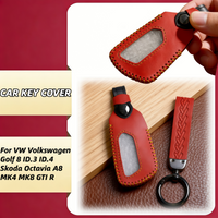 Car Key Cover For VW Volkswagen Golf 8 MK8 ID.3/4 Cupra Skoda Octavia A8 SEAT Leon MK4 2020 -2023 Formentor Tarraco