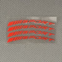 4PCS Sport Wheel Decal Sticker Set, Multicolor Waterproof Vinyl Decor for Car Truck Motorcycle Rims
