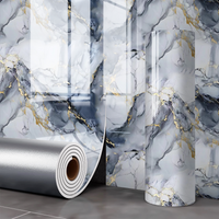 3D Marble Waterproof Self Adhesive Wallpaper Oil Proof Peel and Stick for Kitchen Backsplash Bathroom Wall Accent Home Decor