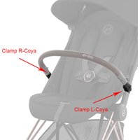Buggy Bumper Bar Clamp For Cybex Coya Stroller Amrest Clip Safety Fence Fixture Baby Handrail Connecting Sleeve