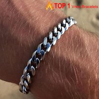 Vnox 3-11mm Chunky Miami Curb Chain Bracelet for Men, Stainless Steel Cuban Link Chain Wristband Classic Punk Heavy Male Jewelry