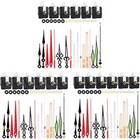6Set DIY Wall Clock Movement Mechanism Hanging Clock Mechanism Home for Bedroom Office Hotel Wall Clocks Wooden Wall Clocks