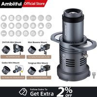 Ambitful AL20 Focalize Conical Snoot Optical Condenser Art Special Shaped Beam Mini Bowens Godox Yongnuo Zhiyun INKEE Mount