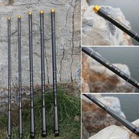 1Pc Super Light Hard Carbon Fiber Hand Pole Telescopic 3.6M/4.5M/5.4M/6.3M/7.2M Stream Fishing Rod