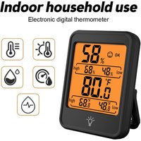 LCD Digital Hygrometer Room Thermometer With Stand Magnet Portable House Office Temperature Monitor Thermometer Hygrometer