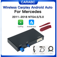 CARABC Wireless Carplay Android Auto Module For Mercedes Benz NTG4.5 NTG5.0 W176 W117 W204 W205 W156 A B C GLA GLC CLA Car Play