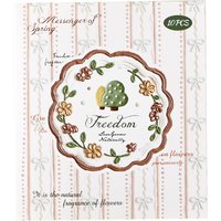 10 Pcs White border collection Stickers Framework sticker package DIY diary decoration sticker album scrapbooking Junk Journal