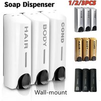 3/2/1 Soap Dispenser Wall Mount Shower Bath Shampoo Dispenser Liquid Soap Container Bathroom Accessories Soap And Gel Dispenser