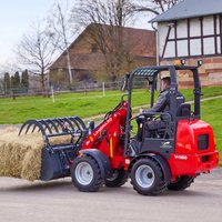 Landward Direct Sale Kubota Engine Wheel Loader Agricultural Pastoral Farm High-Efficiency Compact Loader Mini Loader Customized