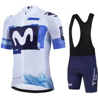 AliExpress NONE Movistar Pro Team Summer Cycling Jersey Suit Men's Breathable Mountain Bicycle Clothing Set Bike Mountain Tenue Cyclisme Homme