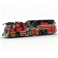 1702 PCS Fire Truck Building Blocks City Rescue Vehicle Model Educational Assembly Toy Gift For Holiday Adults Home Decoration