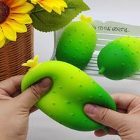 Squeezy Cucumber Fidget Toys, Imitation Fruit & Vegetable Squishy Ornaments, Stress Relief Gadgets for Office Use