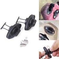 4 Pieces Black Kayak Scupper Plugs Bungs Drain Hole Replacement Accessories Marine Rafting Scupper Plug