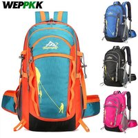 AliExpress WEPPKK 1PCS 40L Hiking Backpack, Water Resistant Lightweight Outdoor Sport Daypack Travel Bag for Camping Climbing Skiing Cycling