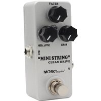 MOSKY Electric Guitar Overdrive Pedal MINI STRING CLEAN DRIVE Metal Shell Dynamic EQ Control Compact Effector for Musicians