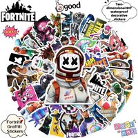 Fortnite personality creative graffiti stickers secondary cartoon game peripheral waterproof DIY decorative stickers wholesale