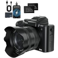 B49C Digital Camera 8K Resolution With 64GB Card 88MP Autofocus Touch Screen Wifi Vlogging Function 16X Zoom Photography Cameras