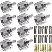10pcs NJ-4 For LMR240 N Type Plug Connector Low Loss RF Coaxial Connector 10 Pieces