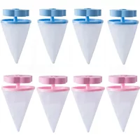 2-8Pcs Laundry Floating Lint Filter Bag Pet Hair Remover Reusable Anti-Tangle Washing Machine Laundry Ball for Hair Clean Ball