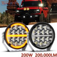 BraveWAY Super Bright 6.5 inch Round LED Work Light for Pick-Up Truck offroad use 4x4 Led Driving Light DRL Turn Signal
