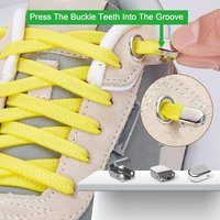 New 1 Pair 2 Pair 3 Pair 5 Pair Flat Schoelace Elastic No-Tie Shoe Laces for Kids & Adults- Easy Slip-On Shoelaces for Sneakers
