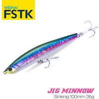 FSTK 2025 New Jig minnow crank wobbler 36g 100mm Caplsoo Sinking Minnow Artificial Jerkbait Bass Pike Carkbait Wobblers Swimbait