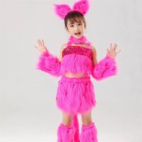 6 colors cat cosplay for girls sexy cat girl cosplay costumes animal dance costumes for children halloween dance costumes kids