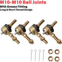 M10-M10 Tie Rod End Ball Joint Grease Fitting Long & Short Thread For China Electric ATV 50c 110cc 150cc 200cc 250cc 300cc Buggy