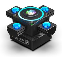 U'King 90W Moving Head Beam Light Four-armed Rotating RGBW 4IN1 LED Laser Stage Lighting Effect DMX512 Party Bar DJ Disco Light