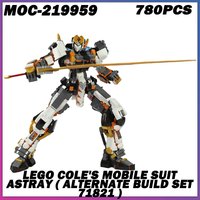 780-piece set MOC-219959 Mecha Robot Building Blocks, Linked Movable Action Model, Building Block Desktop Decoration, DIY Toy Gi