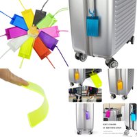 10PCS Soft Pvc Travel Luggage Tag Airplane Color Silicone Wholesale Suitcase Label Accessories Bag Name Air Tag Card Sleeve