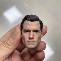 1/6 Super Hero Henry Cavill Head Sculpt PVC Male Soldier Head Carving Model Fit 12'' Action Figure Body Dolls