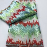 African Brocade Lace Fabric 2025 High Quality 5 Yards Gilding French Jacquard Lace Fabric Nigerian Party Dress foe Women A4269