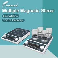 JOANLAB Multiple Magnetic Stirrer Digital Display Laboratory Stirrer Magnetic Mixer Four-station 500ml*4