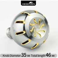 HEIGHTEN Fishing Power Handle Knob 35mm 15.5g for (Shimano) Type A (Daiwa) Type S Aviation Aluminum Knob