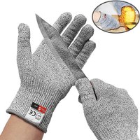 1 Pair Security Protection Anti-Cut Gloves Cut Proof Stab Resistant Stainless Steel Wire Metal Mesh Butcher Cut-Resistant Gloves