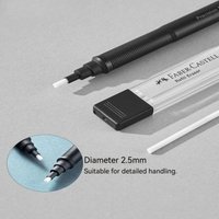 Precision Tip Pen-Style Eraser Refillable Round 2.5mm for Sketching Retractable Pencil Eraser Professional Drawing Rubbing Out