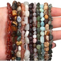 45pcs 5-10mm Irregular Stone Beads Natural Stone Beads Loose Spacer Beads For Jewelry Making DIY Bracelet Necklace Accessories