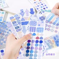 30pcs Kawaii Multi material Die cut Sticker Book Creative Aesthetics Scrapbook Sticker DIY Decor Stationery Sticker
