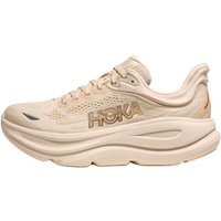 POIZON HOKA ONE ONE Bondi 9 Abrasion Resistant Breathable Low top Running Shoes Women's Beige D Width 1162014-VCH