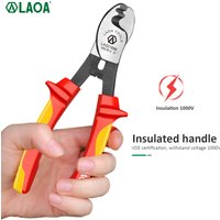 LAOA 1000 V isolierter Kabelschneider, Elektriker, professionelle Zange, Stoßdämpfer, Abisolierzange, VDE-Zange, Kabelschere