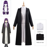Frieren Fern Cosplay Costume Wig Anime Frieren Beyond Journey's End Dress Jacket Uniform Headwear Birthday Party Women Clothes