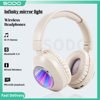 SODO SD1160 Wireless Bluetooth Headphones Deep Abyss Light, Hi-Fi Stereo Foldable, TF Card Slot, Portable Over-Ear Earphone