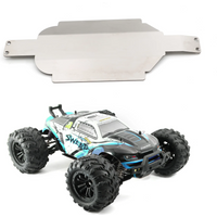 SCY 16101/02/03 Pro Stainless Steel Skid Plate 1/16 RC Car Chassis Armor Gearbox Protector Heavy Duty Upgrade Parts Accessories