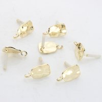 Fashion Zinc Alloy Jewelry Findings for DIY Earrings Featuring Irregular Geometric Shapes
