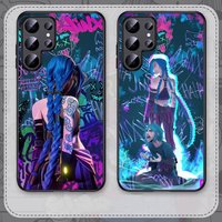 Graffiti Arcane Jinxs Phone Case For Samsung Galaxy S25 S23 S24 FE S22 S20 S21 S10 S9 Plus lite Ultra FE S30 Note 20 10