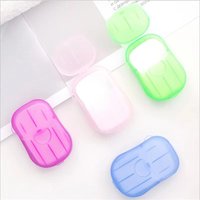 1/2/3/4/5Box Travel Portable Bath Soap Flakes Health Care Clean Wash Hand Soap Paper Leaves With Mini Case Bathroom Supplies